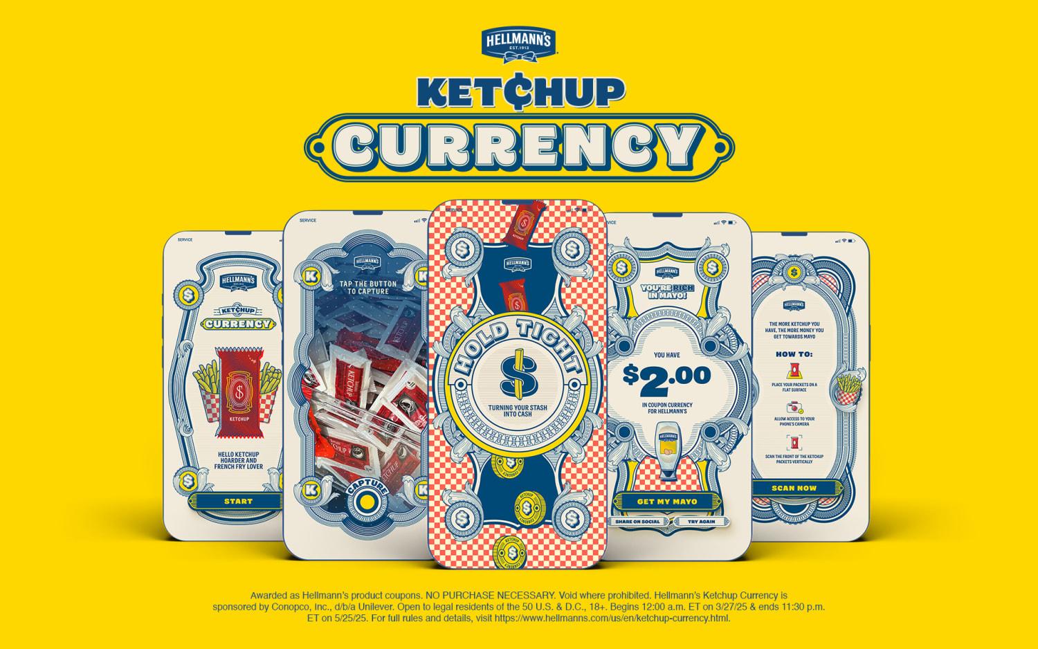 Hellmann’s turns ketchup into currency to push mayo, fries combo